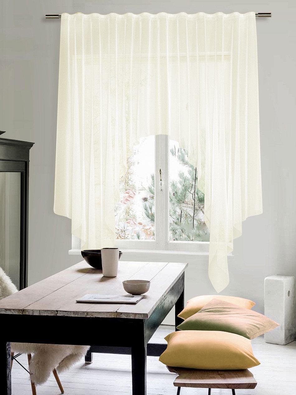 Тюль арка Стелла 200х170 см 1 шт. вуаль Кремовый (30103-Stella) Тюль арка Стелла 200х170 см 1 шт. вуаль Кремовый (30103-Stella)