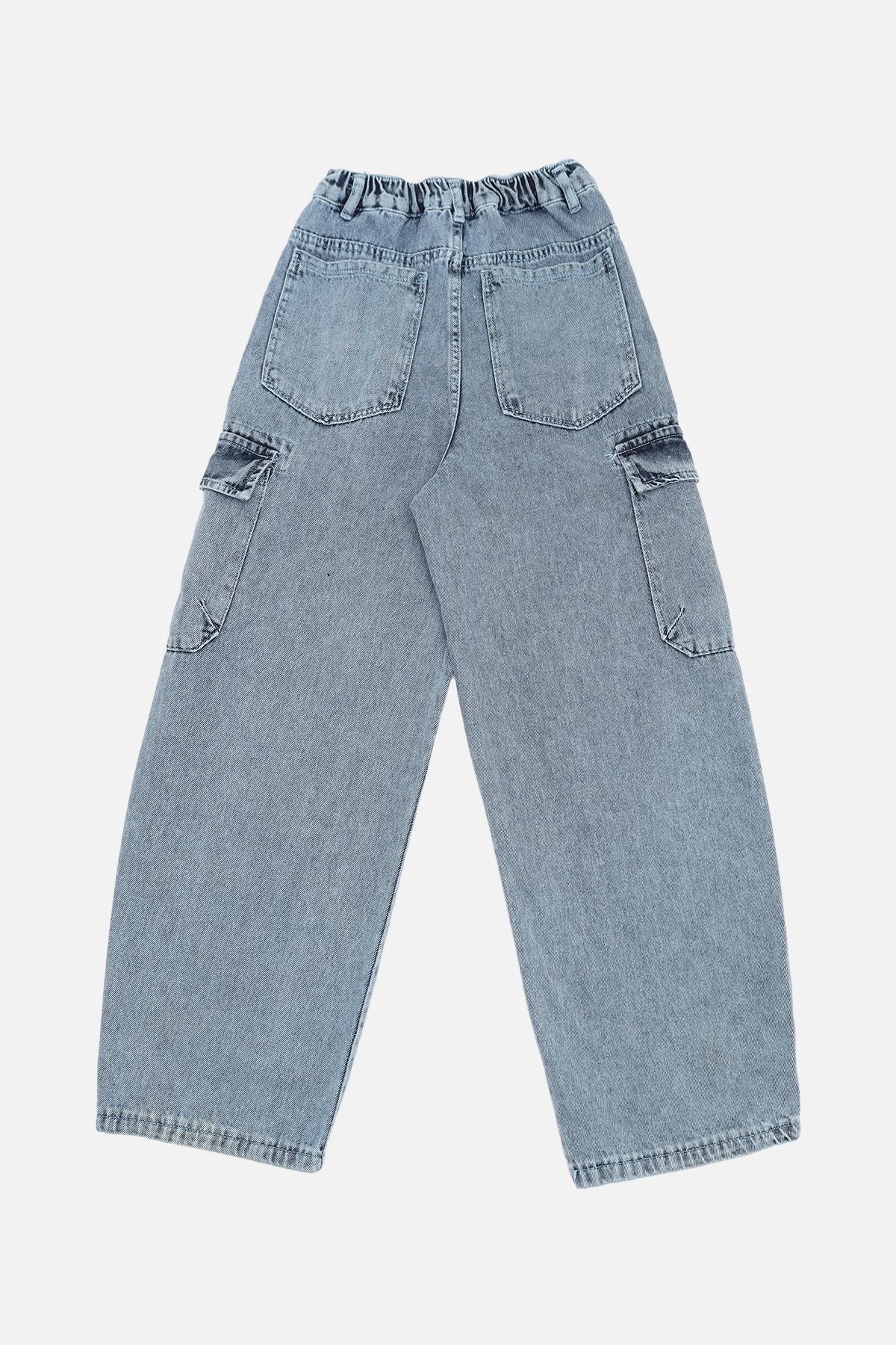 Джинси для дівчинки Baggy ЦБ-00269175 158 см Блакитний (SKT001042638) - фото 3 Джинси для дівчинки Baggy ЦБ-00269175 158 см Блакитний (SKT001042638) - фото 3