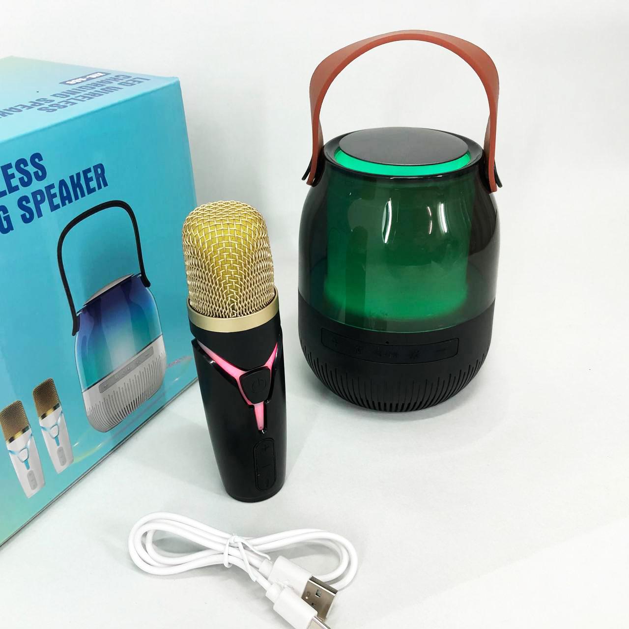 Портативна колонка XM-A68 з RGB підсвічуванням та мікрофоном - фото 12