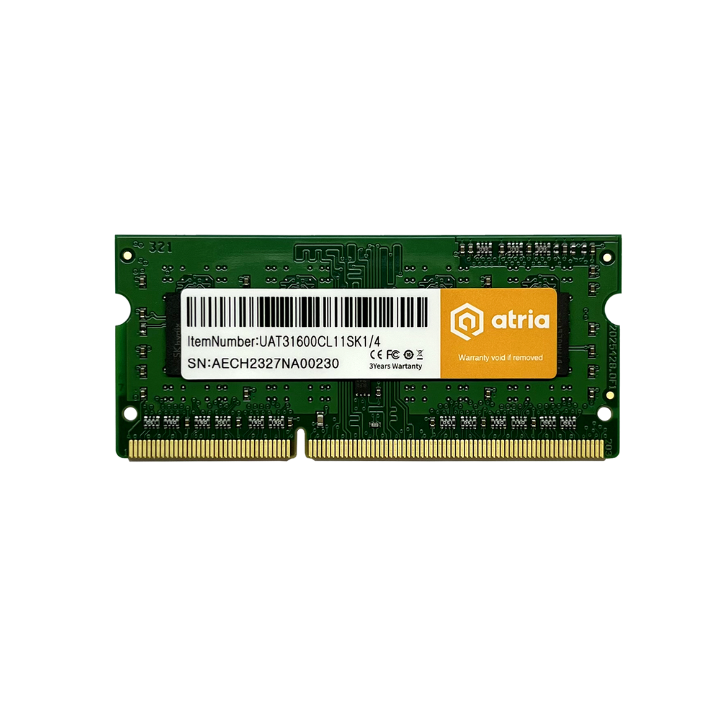 Оперативная память ATRIA UAT31600CL11SK1/4 для ноутбуков 4 Гб DDR3 SDRAM (597722)