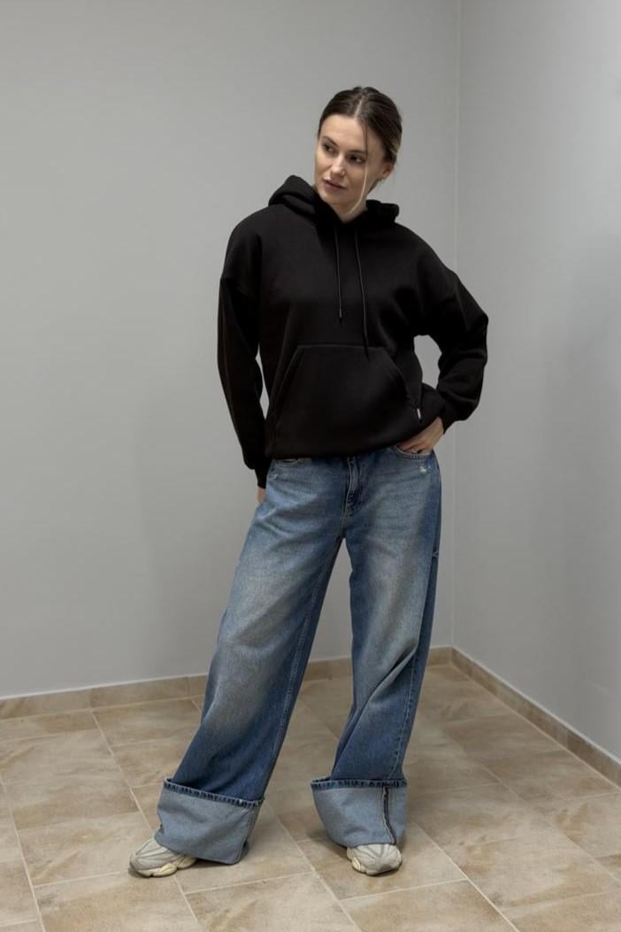 Худі жіночий М0211.4 з капюшоном L Коричневий (30665252) - фото 5 Худі жіночий М0211.4 з капюшоном L Коричневий (30665252) - фото 5