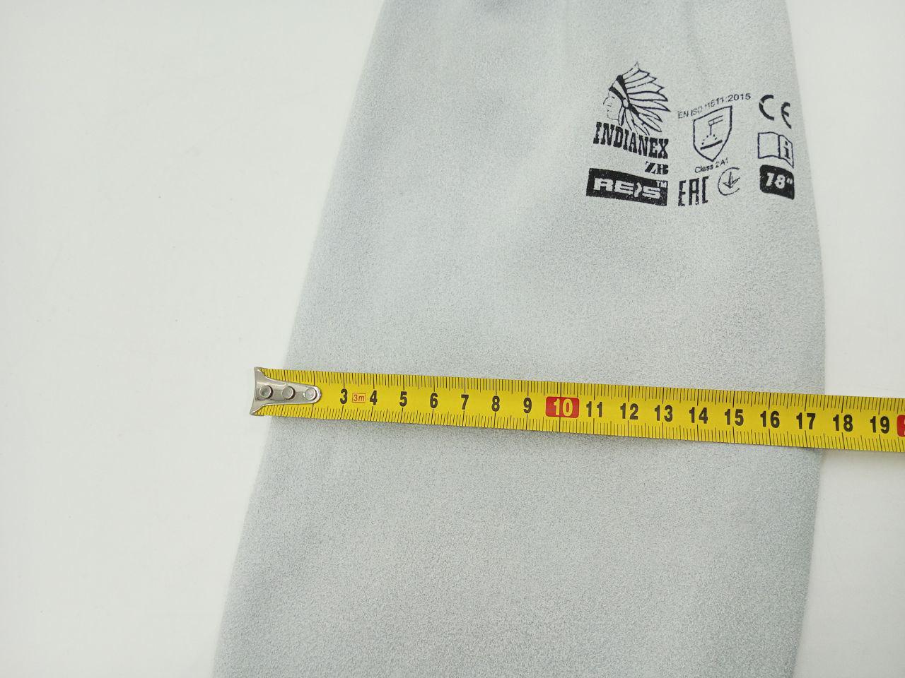 Нарукавники сварщика кожаные 45х17 см (ZB) - фото 4 Нарукавники сварщика кожаные 45х17 см (ZB) - фото 4