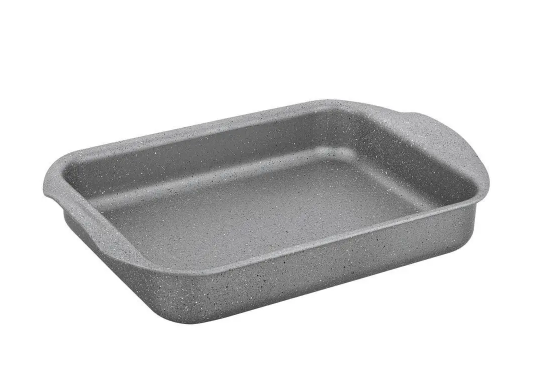Противень для запекания OMS из литого алюминия с гранитным покрытием 27 см Серый