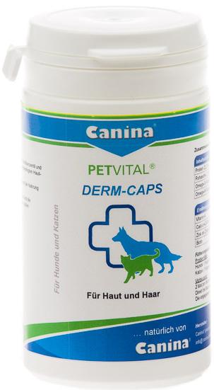 Капсулы для проблемной кожи и шерсти Canina Petvital Dеrm-Caps 40 г 100 кап. (4027565702121)