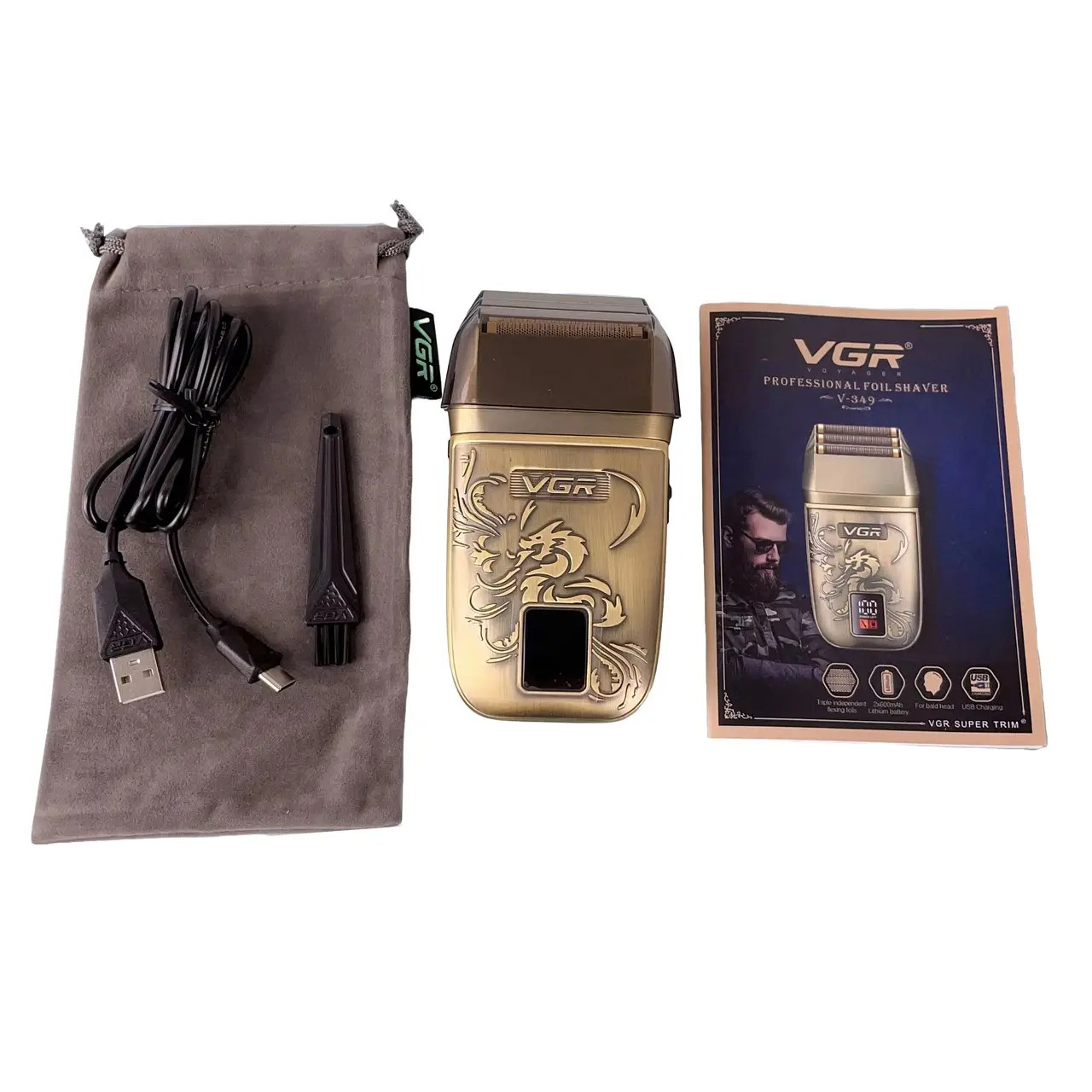 Електробритва VGR V-349 потрійне лезо (9064) - фото 3 Електробритва VGR V-349 потрійне лезо (9064) - фото 3