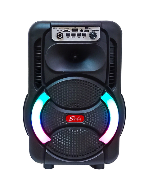 Портативна колонка SPS ZQS8166W з мікрофоном та LED підсвічуванням 3000 mAh (10279)
