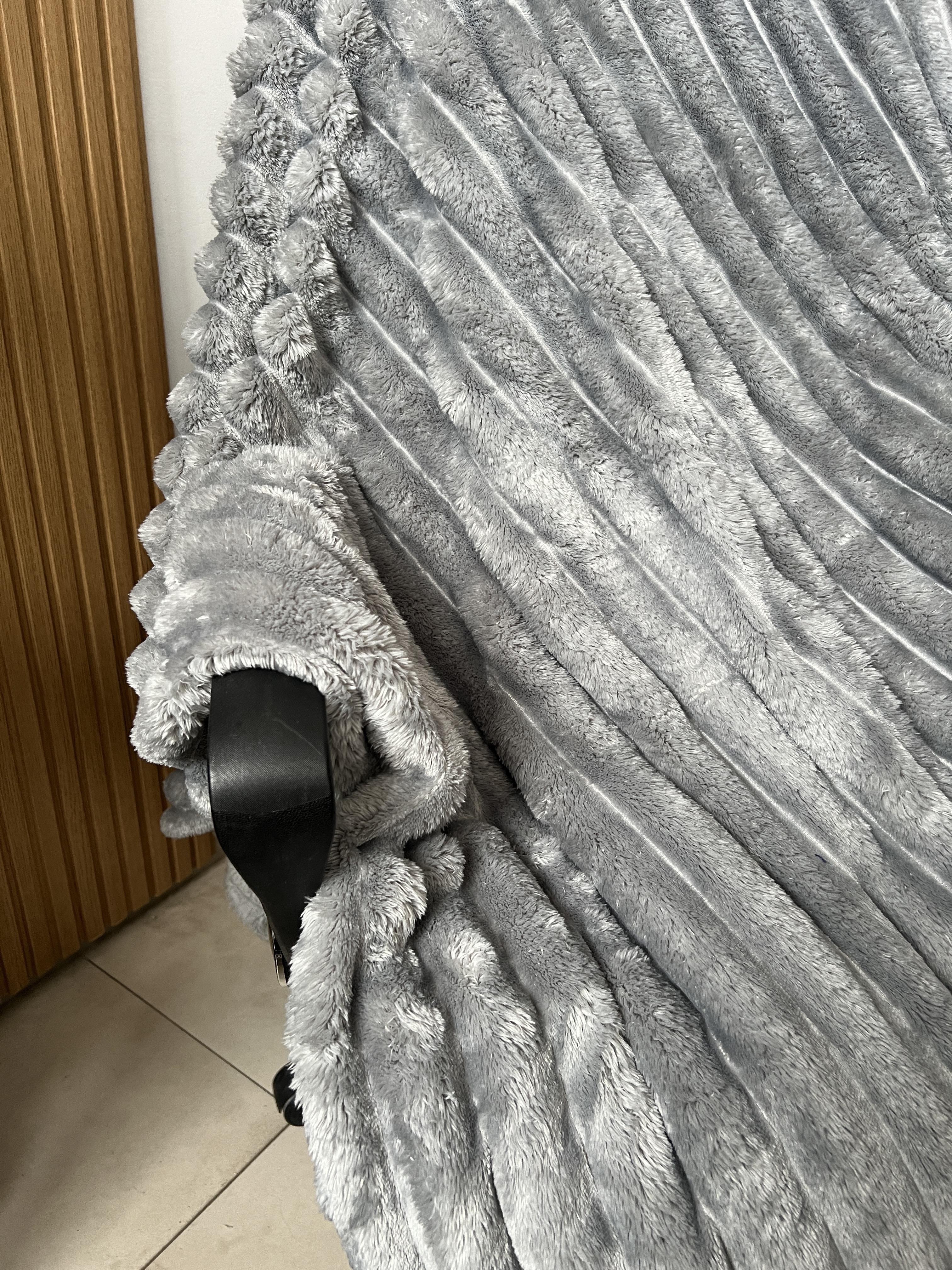 Плед шарпей Королевський 150х200 см двоспальный Серый