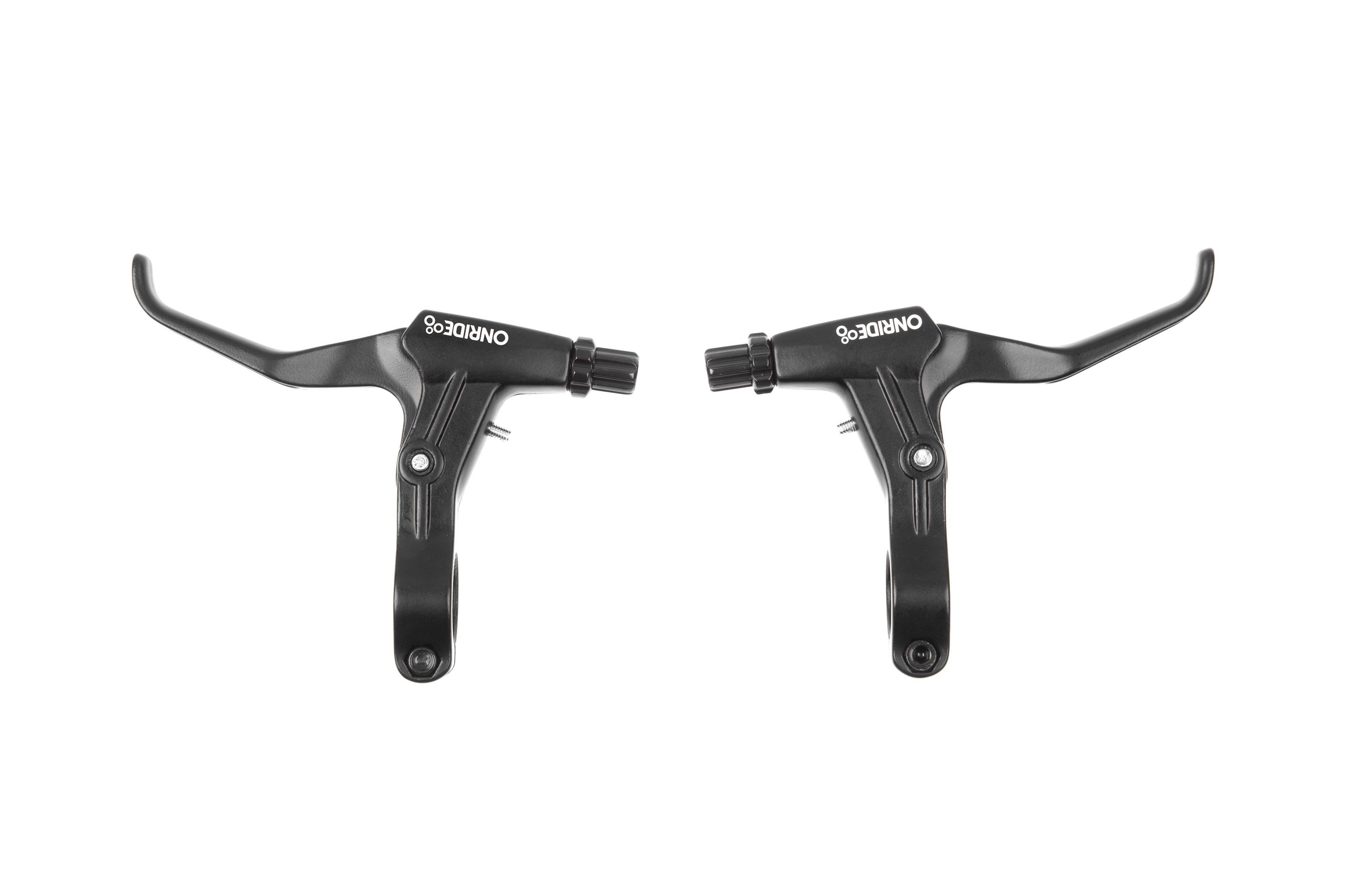 Тормозные ручки ONRIDE Alu-2 для МТБ универсальные под 2 пальца пара Черный