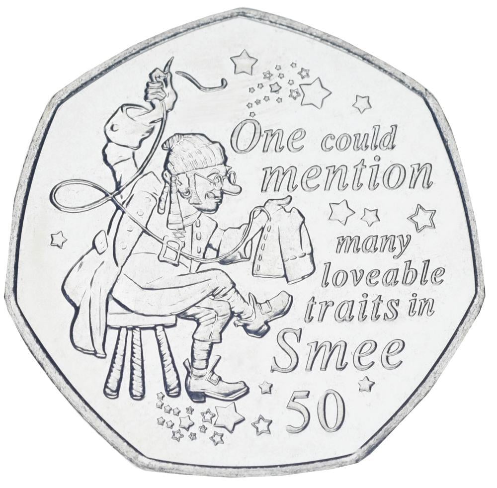 Колекційна монета Острів Мен 50 пенсів 2020 UNC Пітер Пен Peter Pan Mr. Smee (М24972)