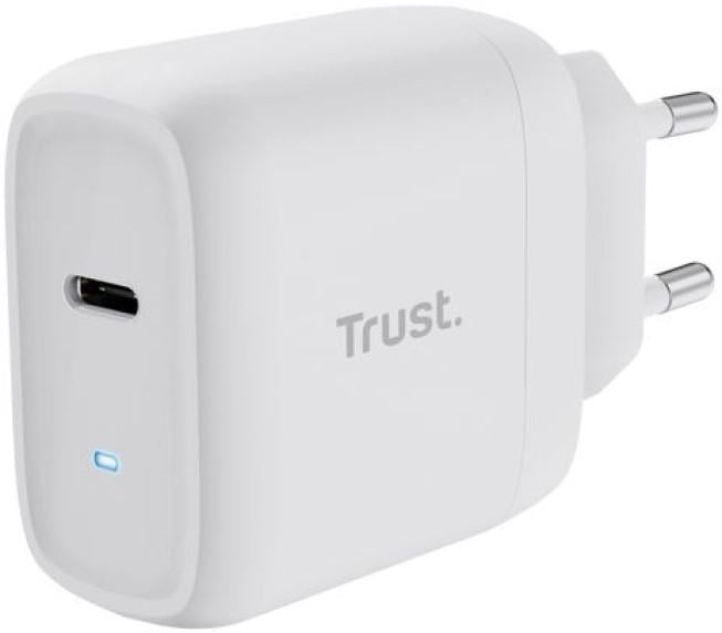 Сетевое зарядное устройство Trust Maxo 45 Вт USB Type-C Белый (25138_TRUST)