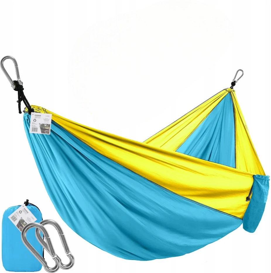 Гамак туристический Kayfovo Chill с креплением 260x140 см Сине-Желтый (28842)