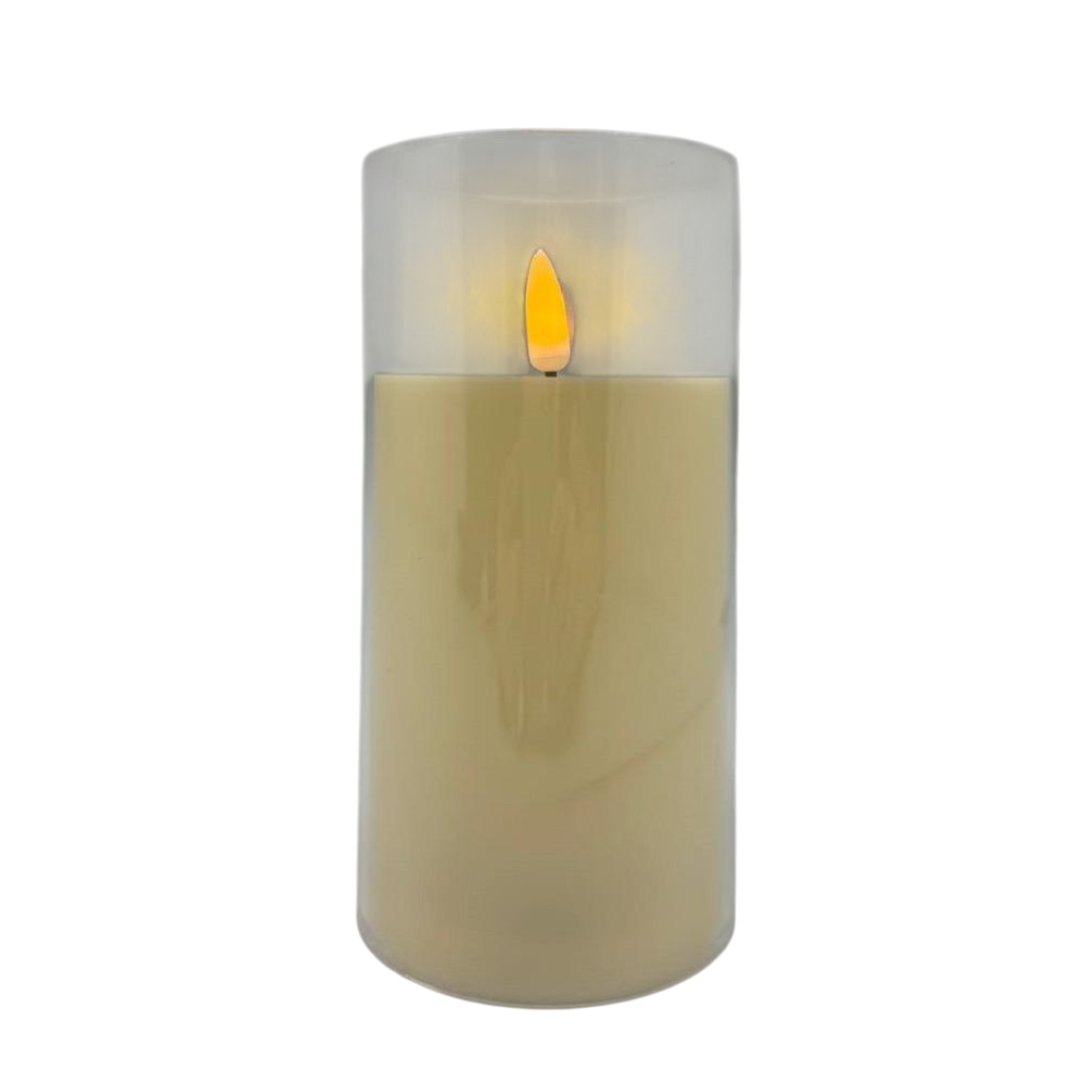 Свеча декоративная светодиодная 7,5х15 см (R96350)