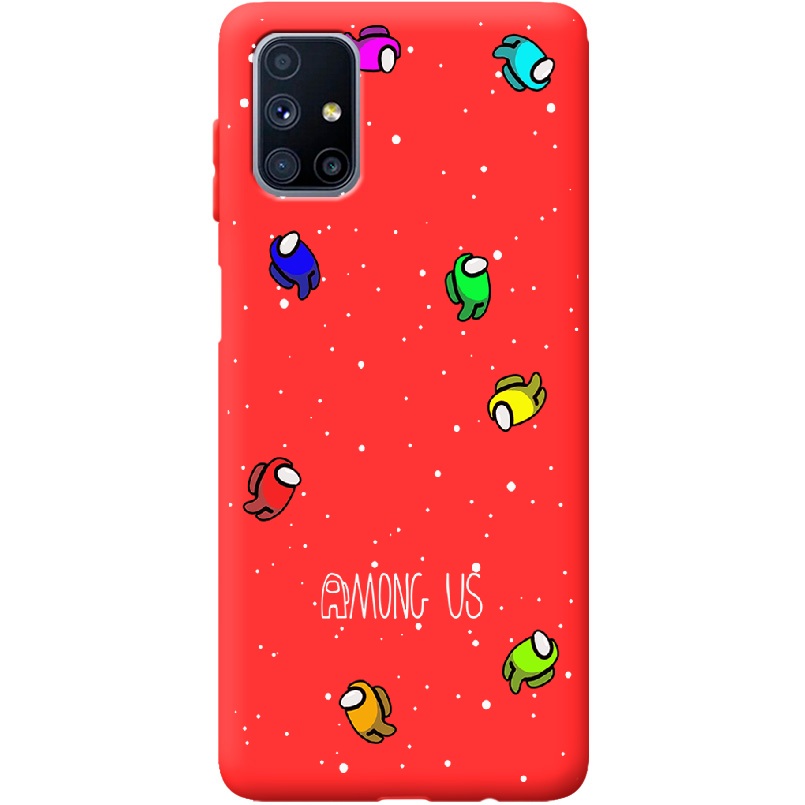 Чехол Boxface Samsung M515 Galaxy M51 Among Us Invisible Красный силикон (40937-bk76-41570)