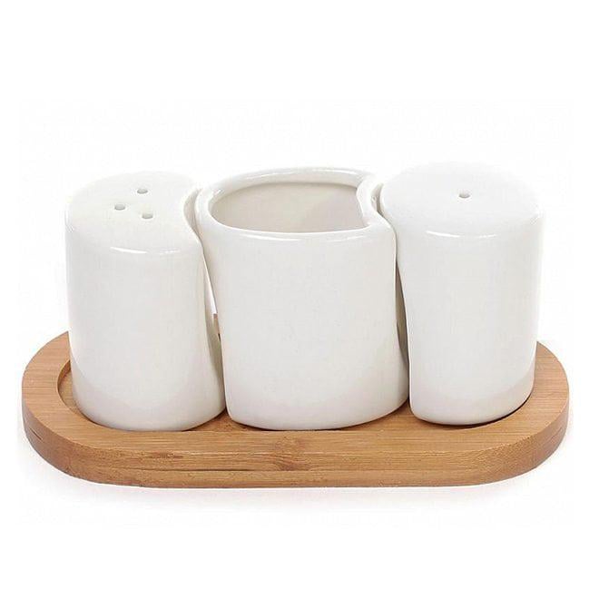 Набір для спецій Flora Naturel на бамбуковій підставці (32551)