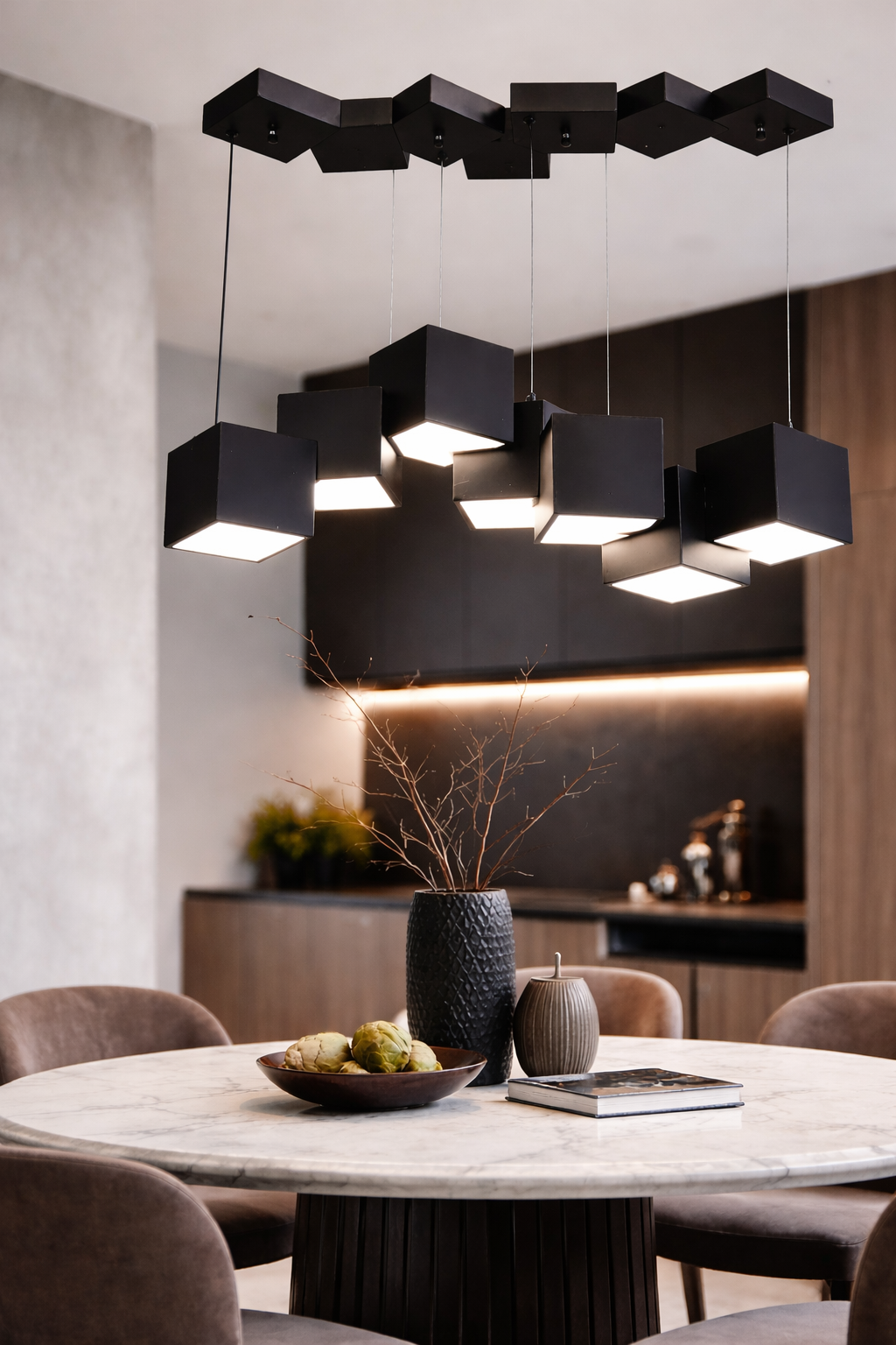 Люстра Forma Cubo LED нейтральный свет 44W (20211/7BK)