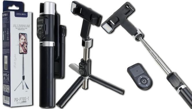 Монопод для селфи с триногой PD-P70S-1 Черный (MAW-43788_334) - фото 2 Монопод для селфи с триногой PD-P70S-1 Черный (MAW-43788_334) - фото 2