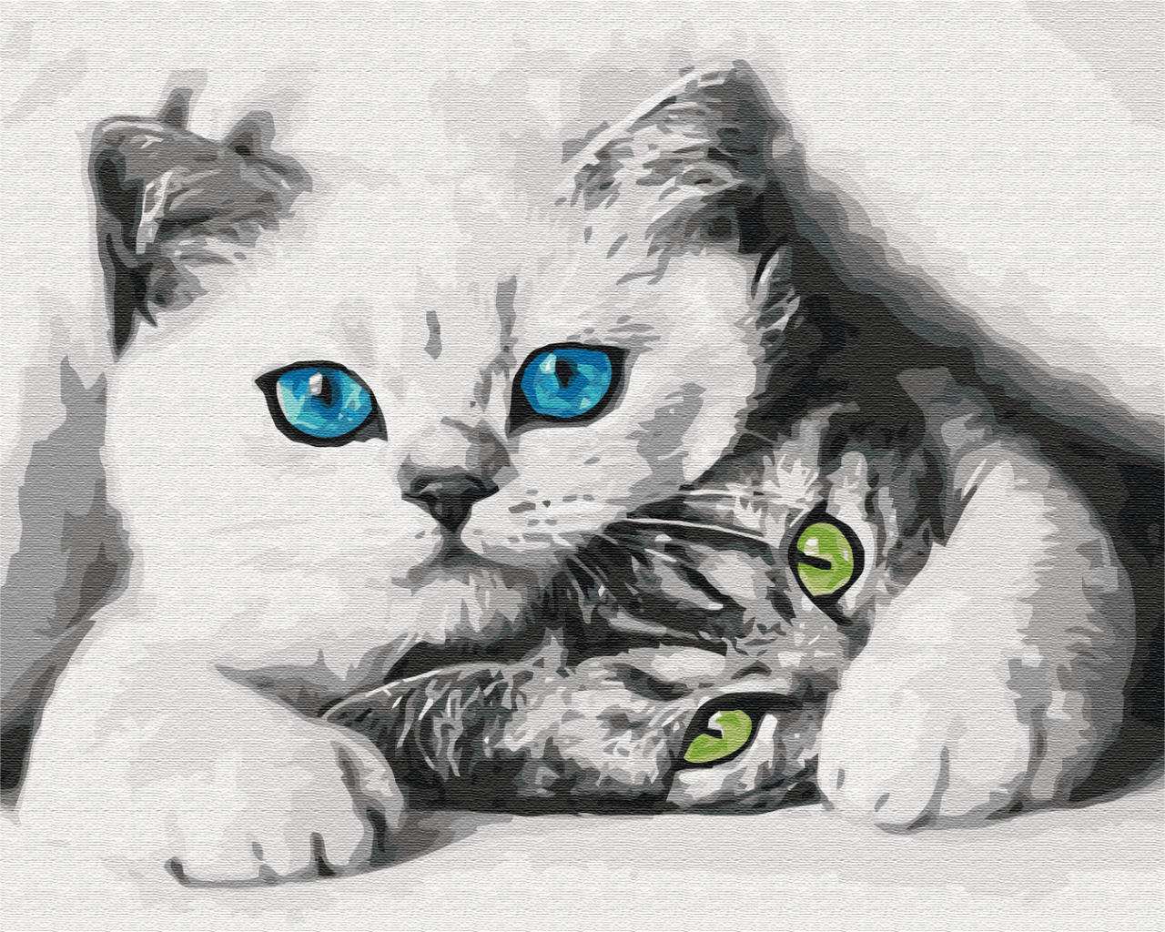 Картина по номерам Brushme BS51695 Муркотики 40х50 см (1733120488)