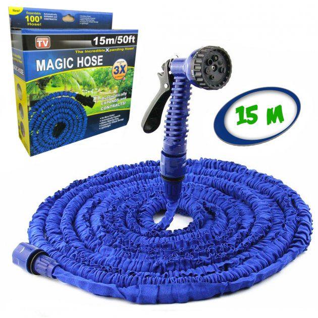 Шланг садовий Magic Hose для поливу саморозтягується з розпилювачем 15 м (XH15) - фото 3