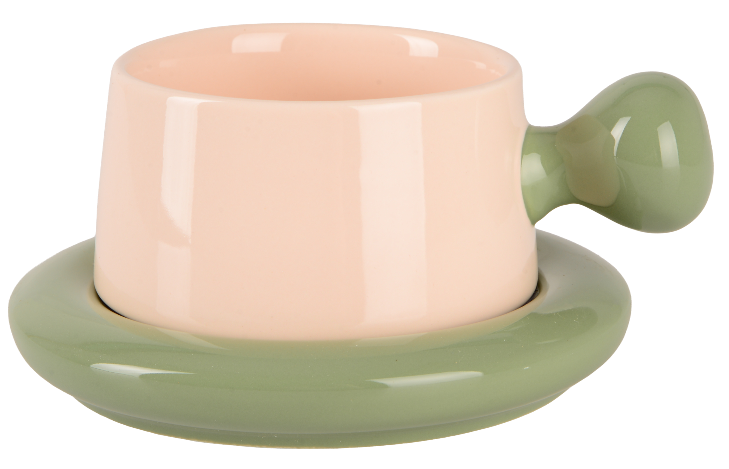 Чашка Led ARADA с блюдцем 250 мл Green (UG-B060728)