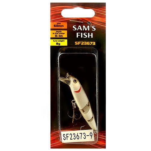 Воблер трехсоставной Sams Fish SF23673-9 60 мм 10 шт.