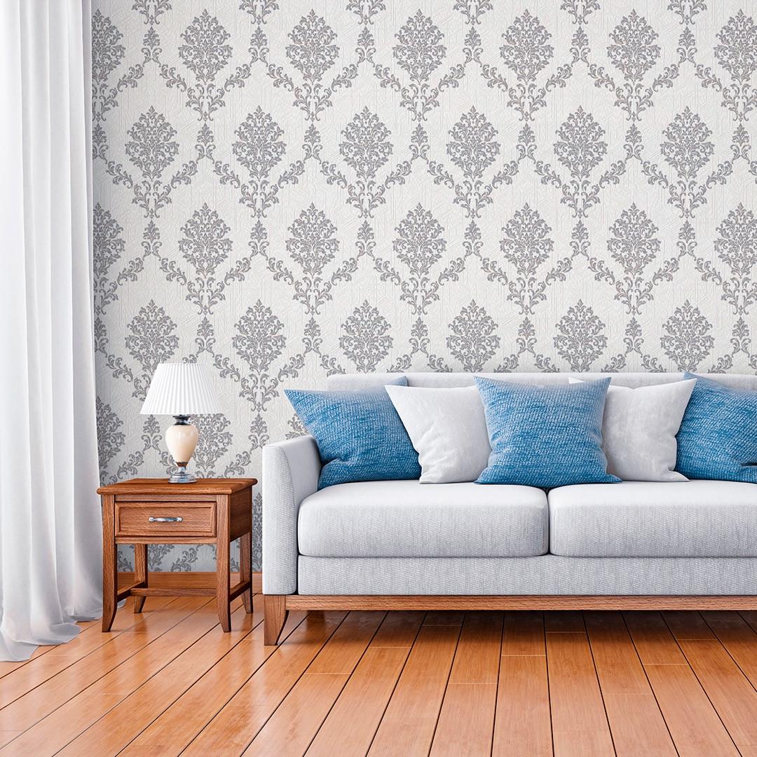 Шпалери універсальні LS 10,05х1,06 м Сіро-блакитний (1489/4) - фото 4