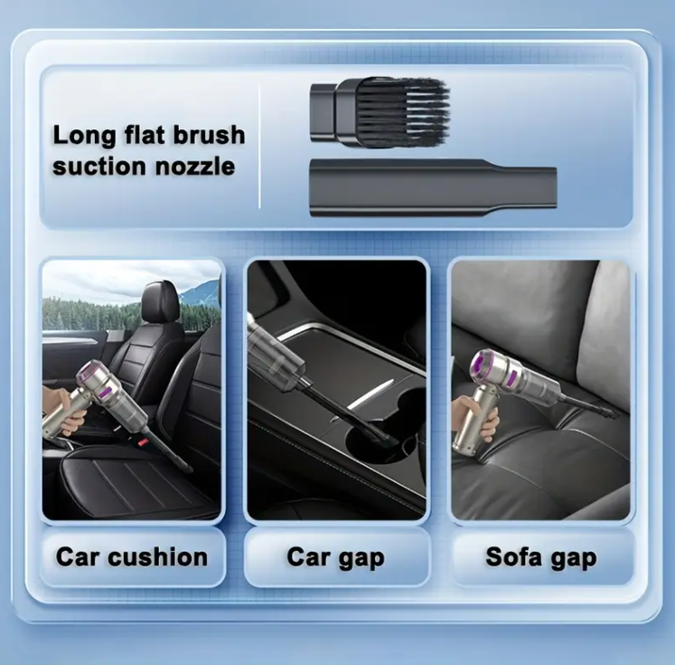 Автопилосос портативний 4в1 бездротовий акумуляторний 16000 Pa (1807) - фото 10