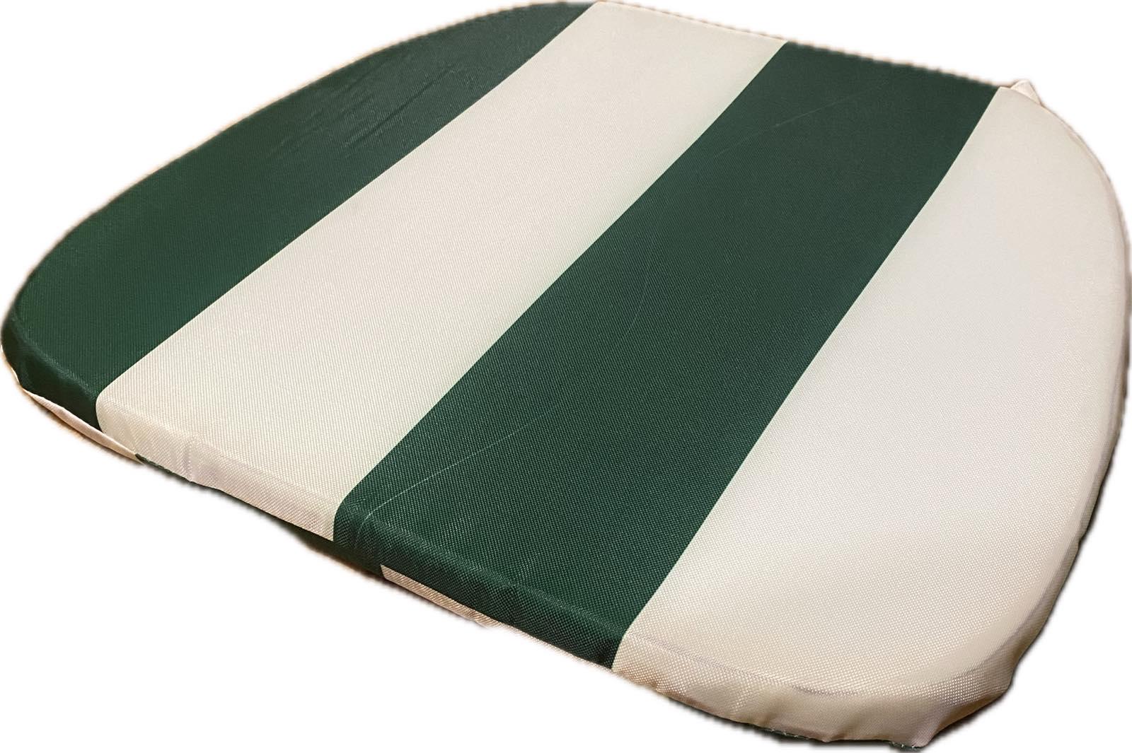 Подушка на стілець 40x38 см Зелений/Білий (13940704)