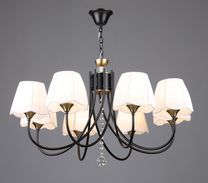 Люстра классическая подвесная B NH6442/8 BK/COP (43687)