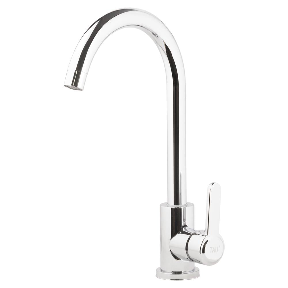 Смеситель TAU s18 Ø35 для кухни излив ухо на гайке SS (9818100)