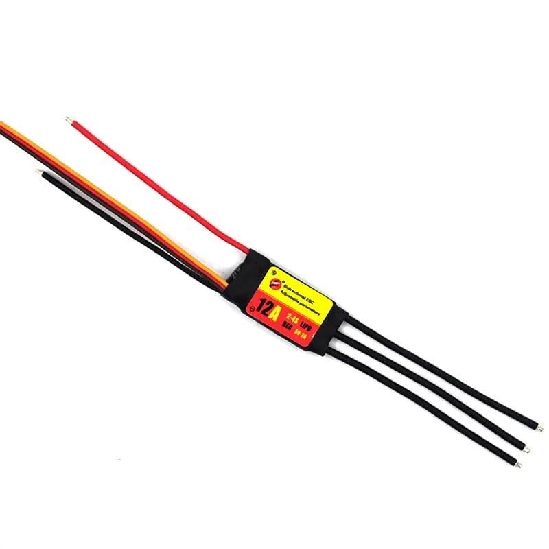 Регулятор мотору ESC 12A ZMR Undirectional 2–4S UBEC 5V2A для водних та наземних дронів (00-00029191)