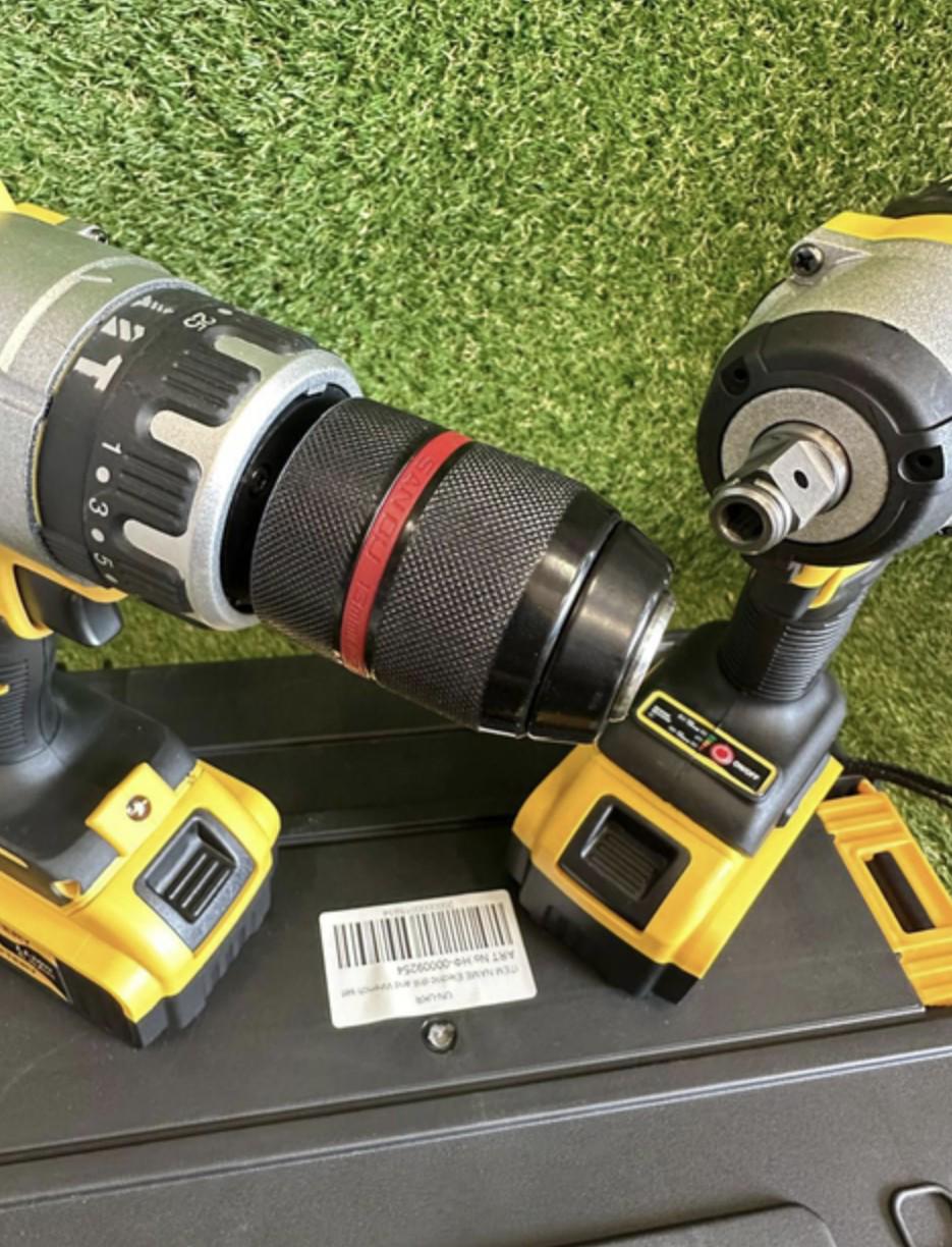 Набір акумуляторного інструменту Krafftec 48/6A гайковерт і шуруповерт 2в1 - фото 7 Набір акумуляторного інструменту Krafftec 48/6A гайковерт і шуруповерт 2в1 - фото 7