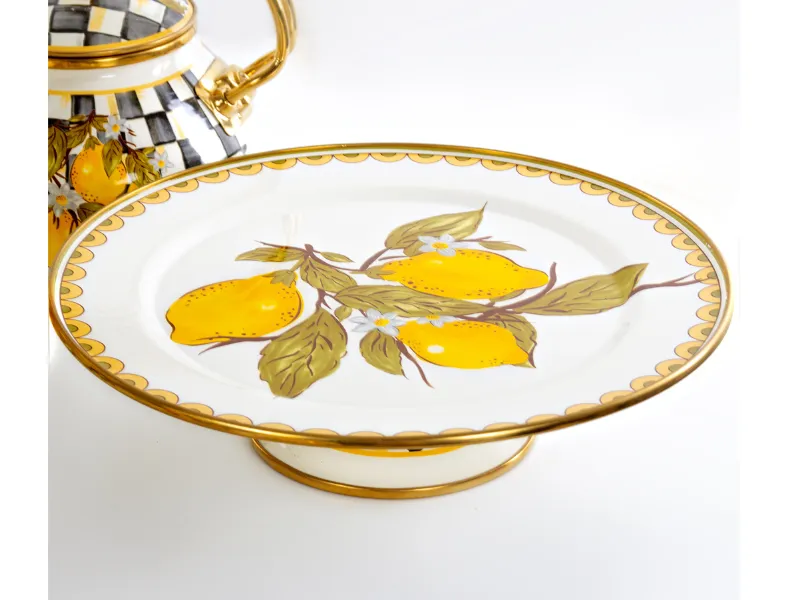 Тортівниця емальована Elmani SICILY з кришкою на ніжці (763-036) - фото 7