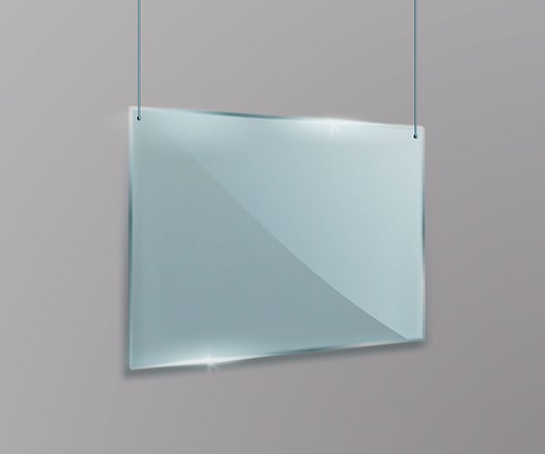 Защитный экран для кассы БРТ горизонтальный 900х600 мм - фото 2