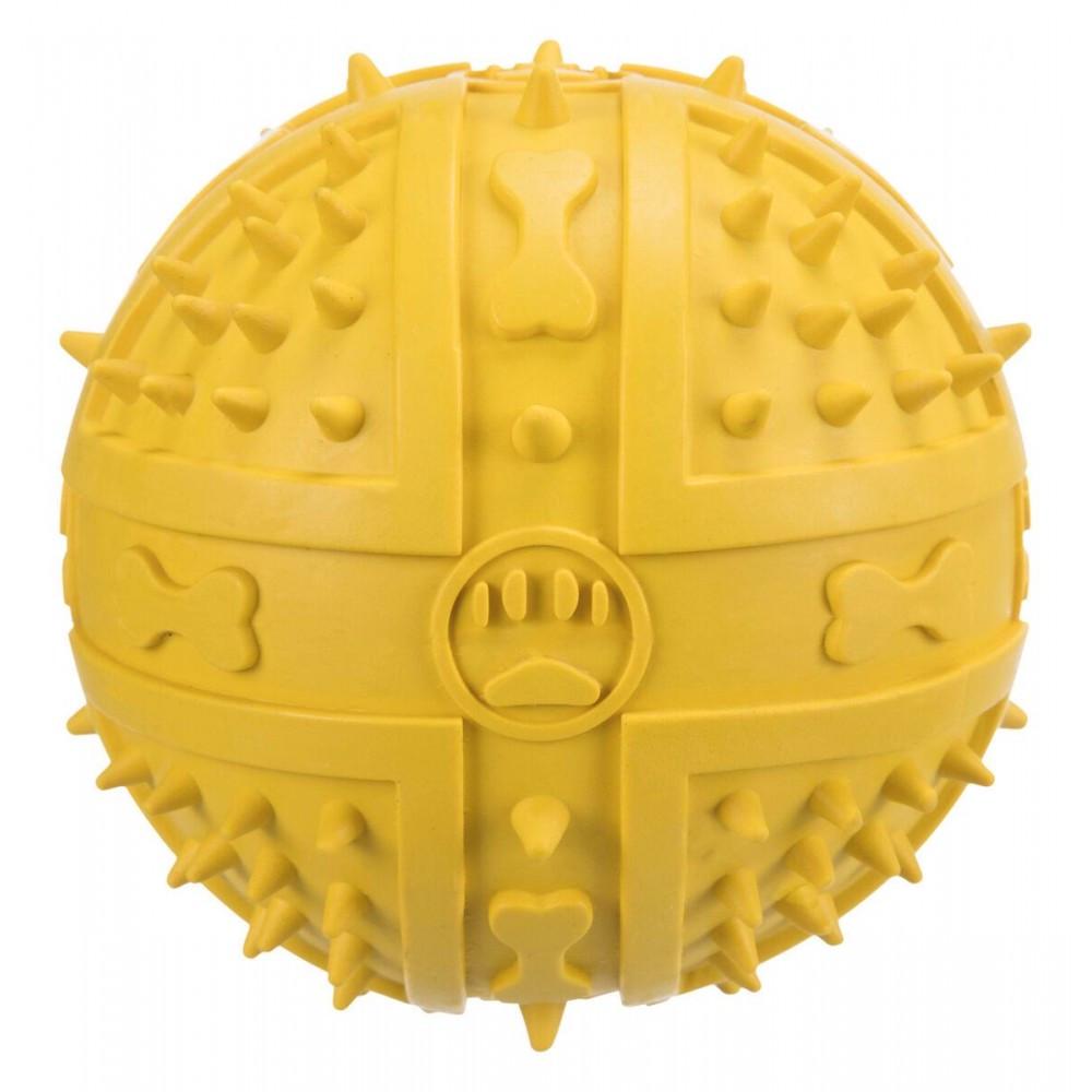 Игрушка для собак Trixie Мяч с пищалкой резина 9 см Желтый (4011905348421_3)