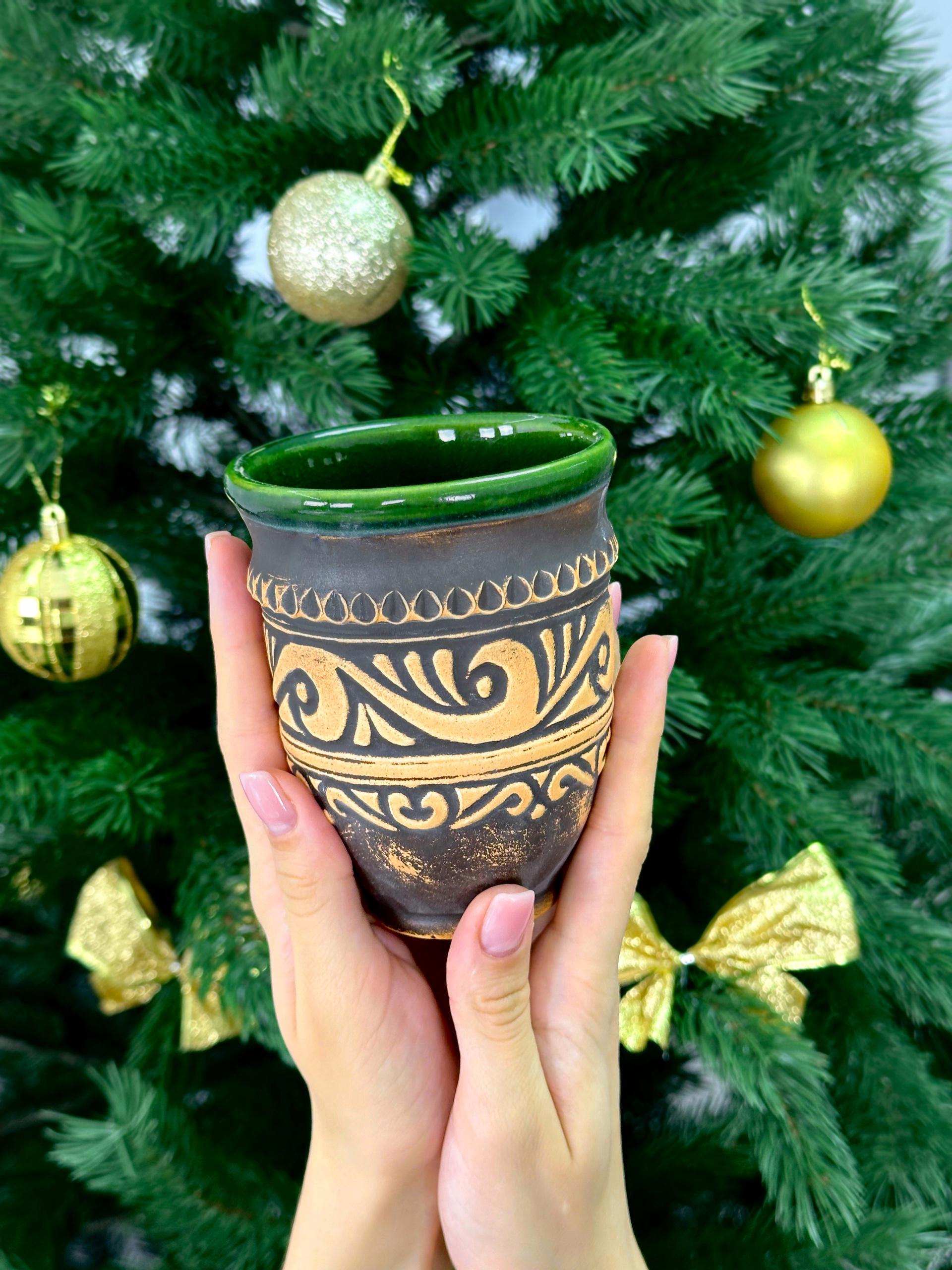 Набор глиняной посуды Рождественский Святой ужин на 6 человек Гражда Коричневый (17019-40) - фото 7