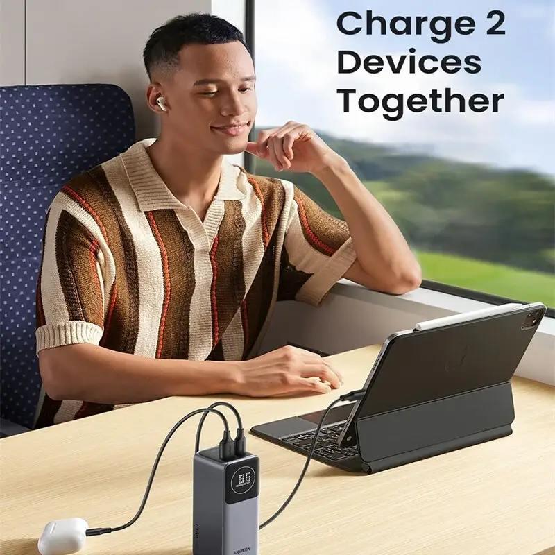 Повербанк UGREEN 12000 mAh 100W PB724 (26389520) - фото 4 Повербанк UGREEN 12000 mAh 100W PB724 (26389520) - фото 4