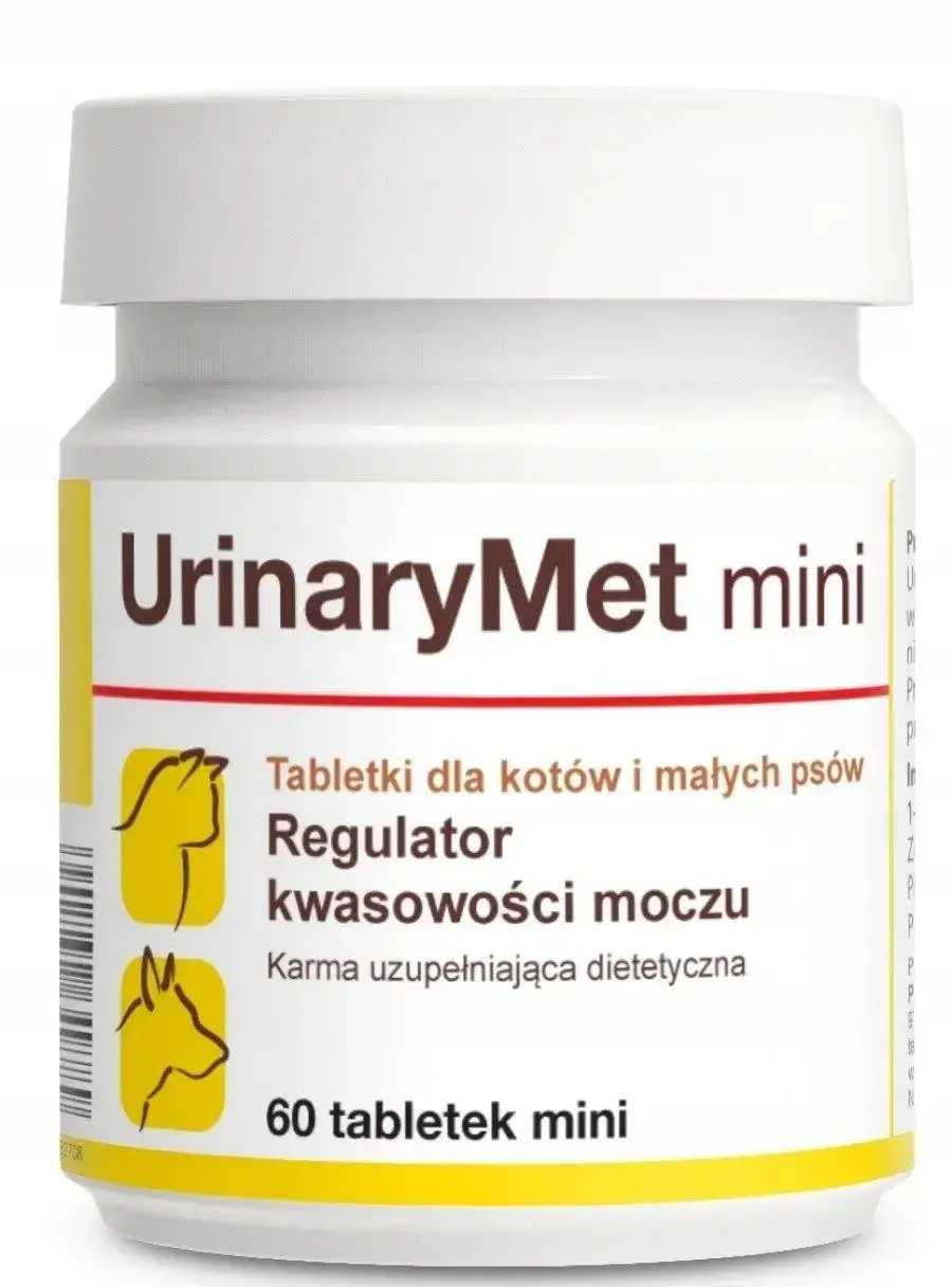 Пігулки Dolfos UrinaryMet mini для регулювання кислотності сечі собак і кішок 60 табл. (1347)