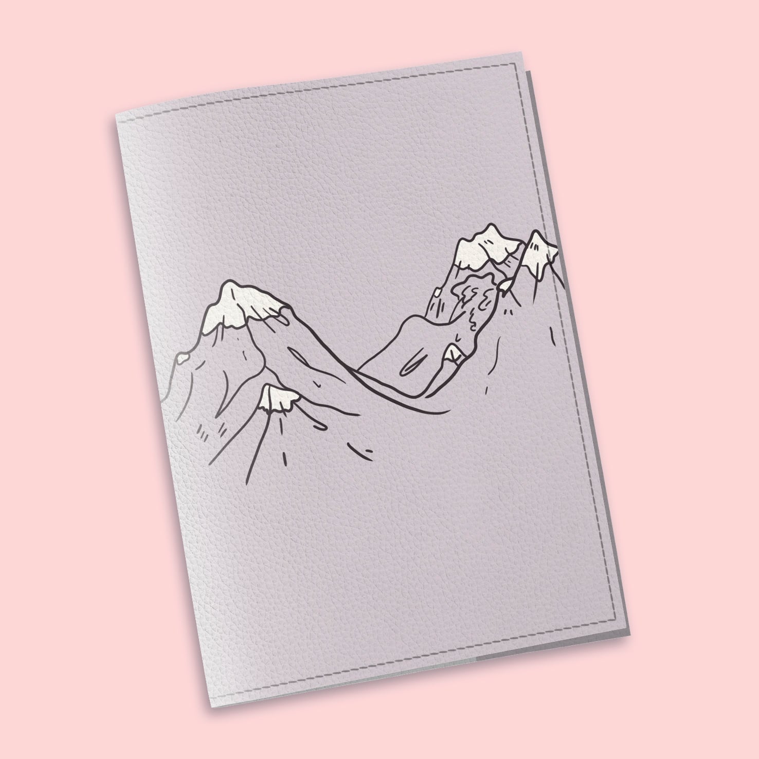 Обложка на паспорт The cover Горы 9,6x13,3 см (909004)