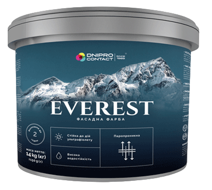 Краска фасадная Дніпро-Контакт EVEREST 7,0 кг Белый