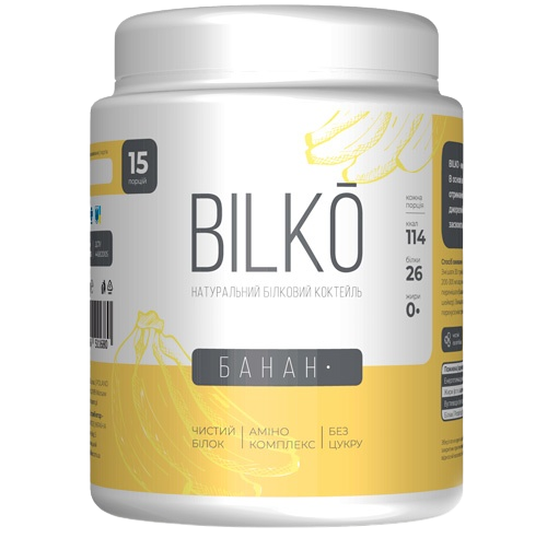Протеїновий коктейль Bilko Банан 0,45 кг