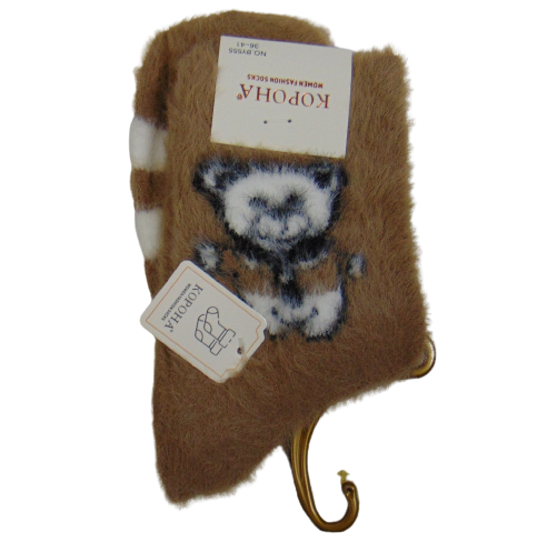 Носки норковые с медвежонком Корона by555-5 р. 36-41 Коричневый (1976064562) Носки норковые с медвежонком Корона by555-5 р. 36-41 Коричневый (1976064562)