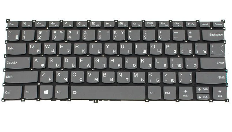 Клавіатура для ноутбука Lenovo IdeaPad S540-14 series onyx без фрейму/підсвічування клавіш Чорний (182852)