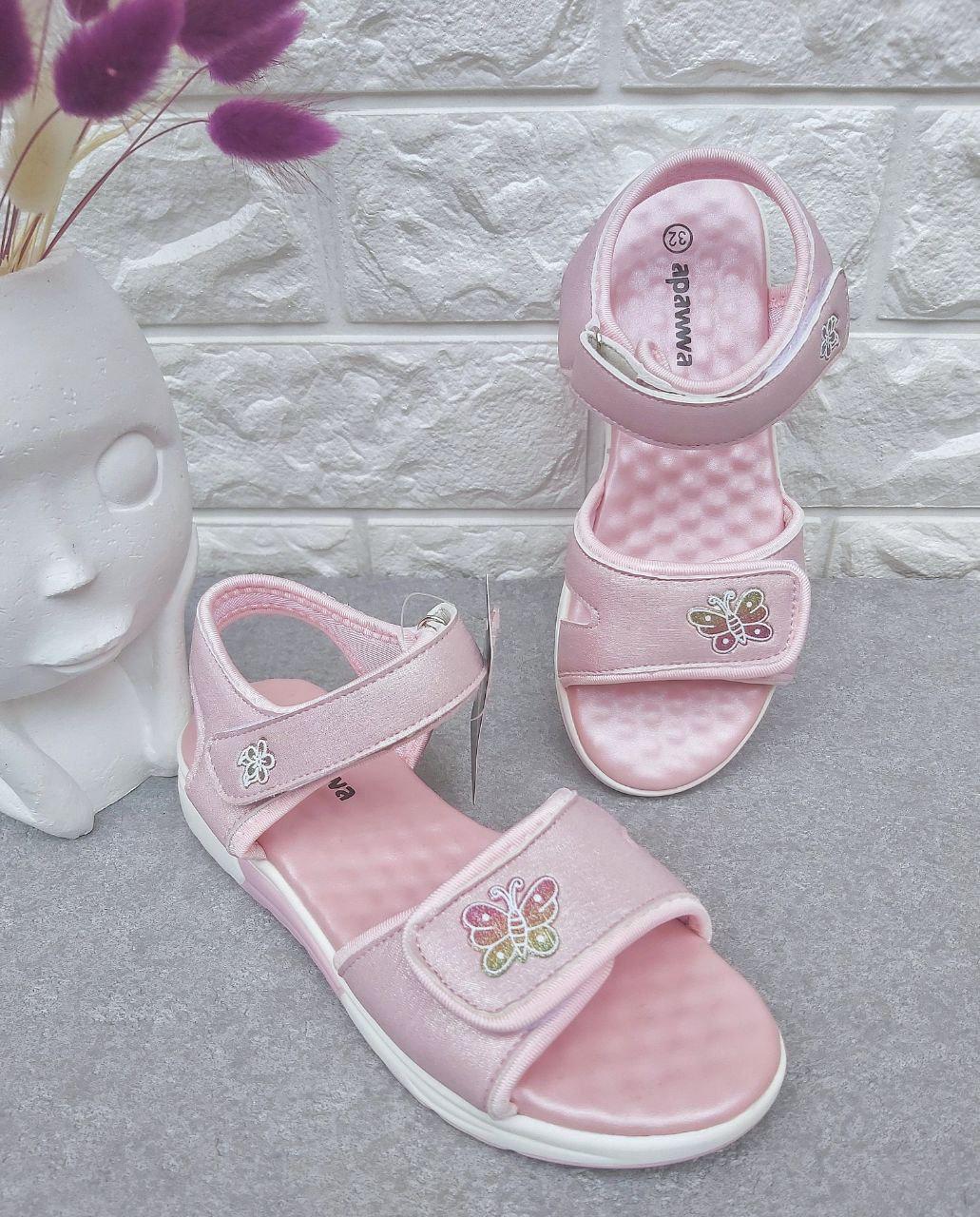 Босоножки для девочки Apawwa 1198 р. 37 23,7 см Розовый (1198-1)