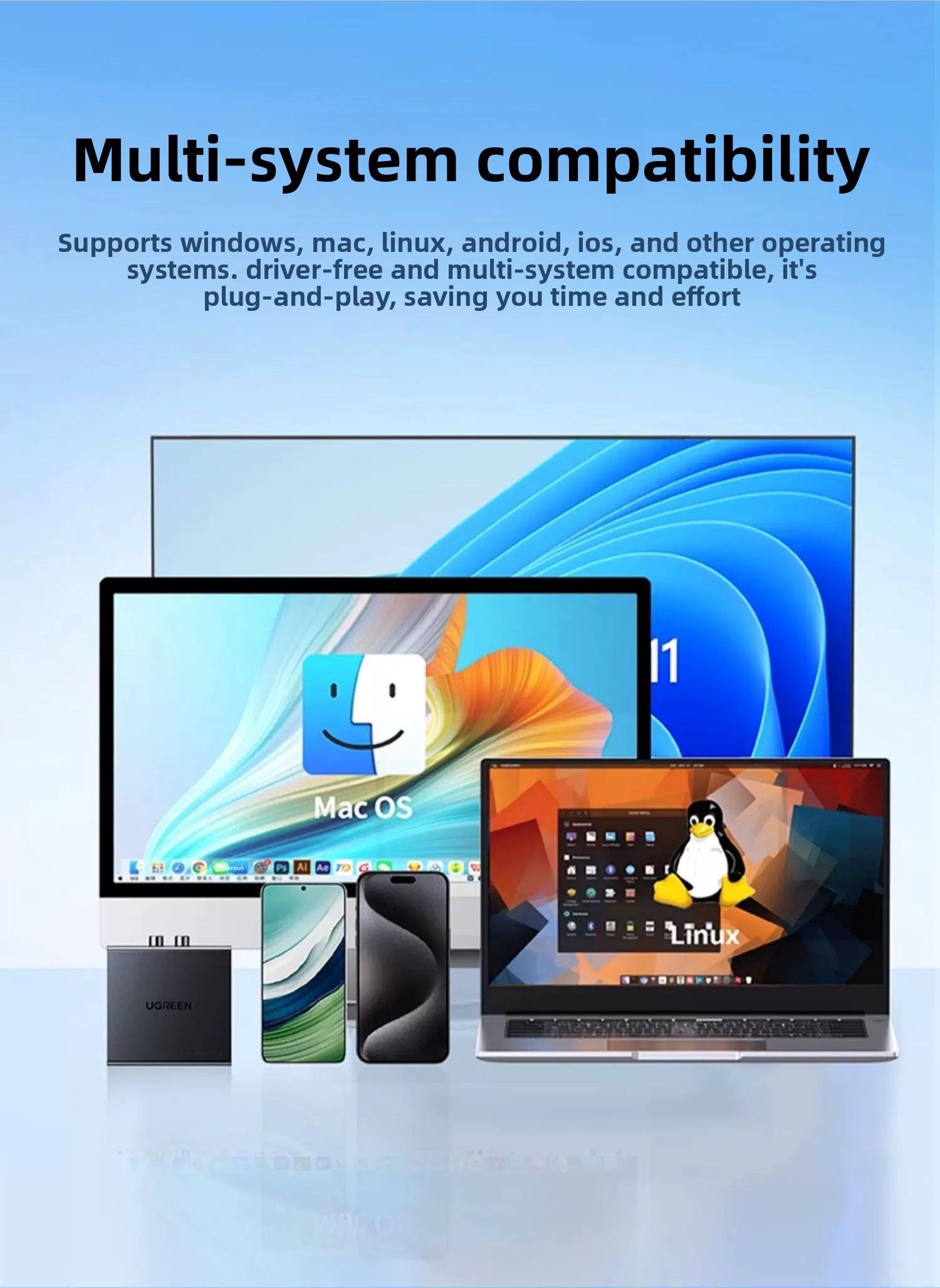 Перемикач мережевий Ugreen 2x1/1x2 1000 мбіт/с 3 порти Чорний (55472) - фото 13 Перемикач мережевий Ugreen 2x1/1x2 1000 мбіт/с 3 порти Чорний (55472) - фото 13