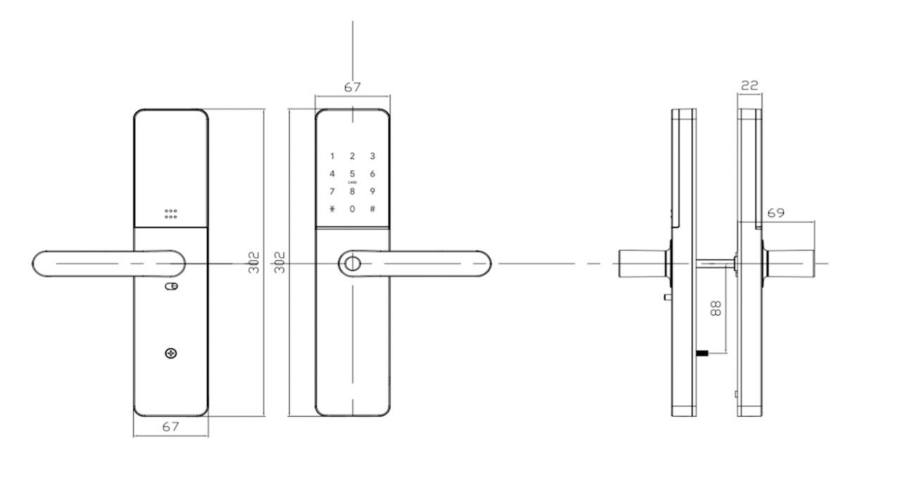 Замок дверний біометричний розумний SEVEN LOCK SL-7779BFW (2450644173) - фото 7 Замок дверний біометричний розумний SEVEN LOCK SL-7779BFW (2450644173) - фото 7