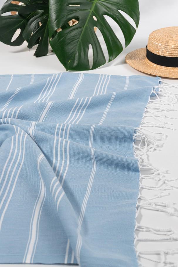 Полотенце Peshtemal Beach Pool Spa 100х180 см Голубой (17718075) - фото 7