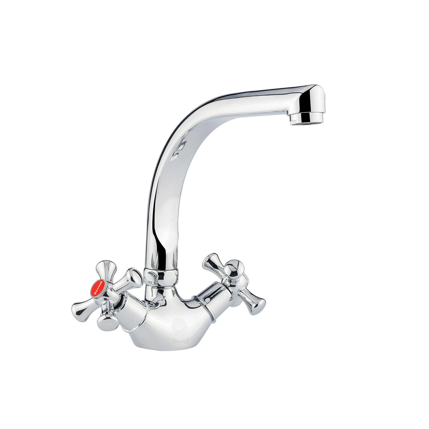 Смеситель для кухни KRONER Rhein CV018075 двухвентильный Хром (147652)