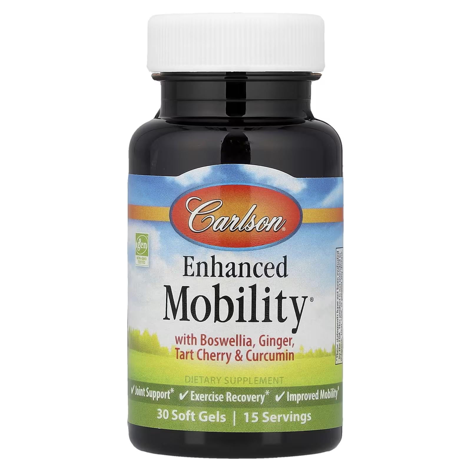 Добавка для поддержки суставов Carlson Enhanced Mobility 30 Soft Gels Добавка для поддержки суставов Carlson Enhanced Mobility 30 Soft Gels