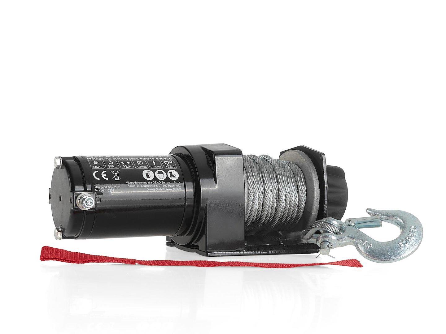 Лебедка электрическая Geko G81701 12 В 907 кг