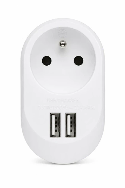 Адаптер-розетка мережевий SilverCrest з 2 USB-портами 3,4A 17W захист від дітей Адаптер-розетка мережевий SilverCrest з 2 USB-портами 3,4A 17W захист від дітей